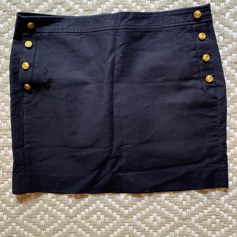 Women’s navy mini skirt